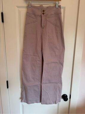 Avec Les Filles Mauve High-Rise Wide Leg Pants